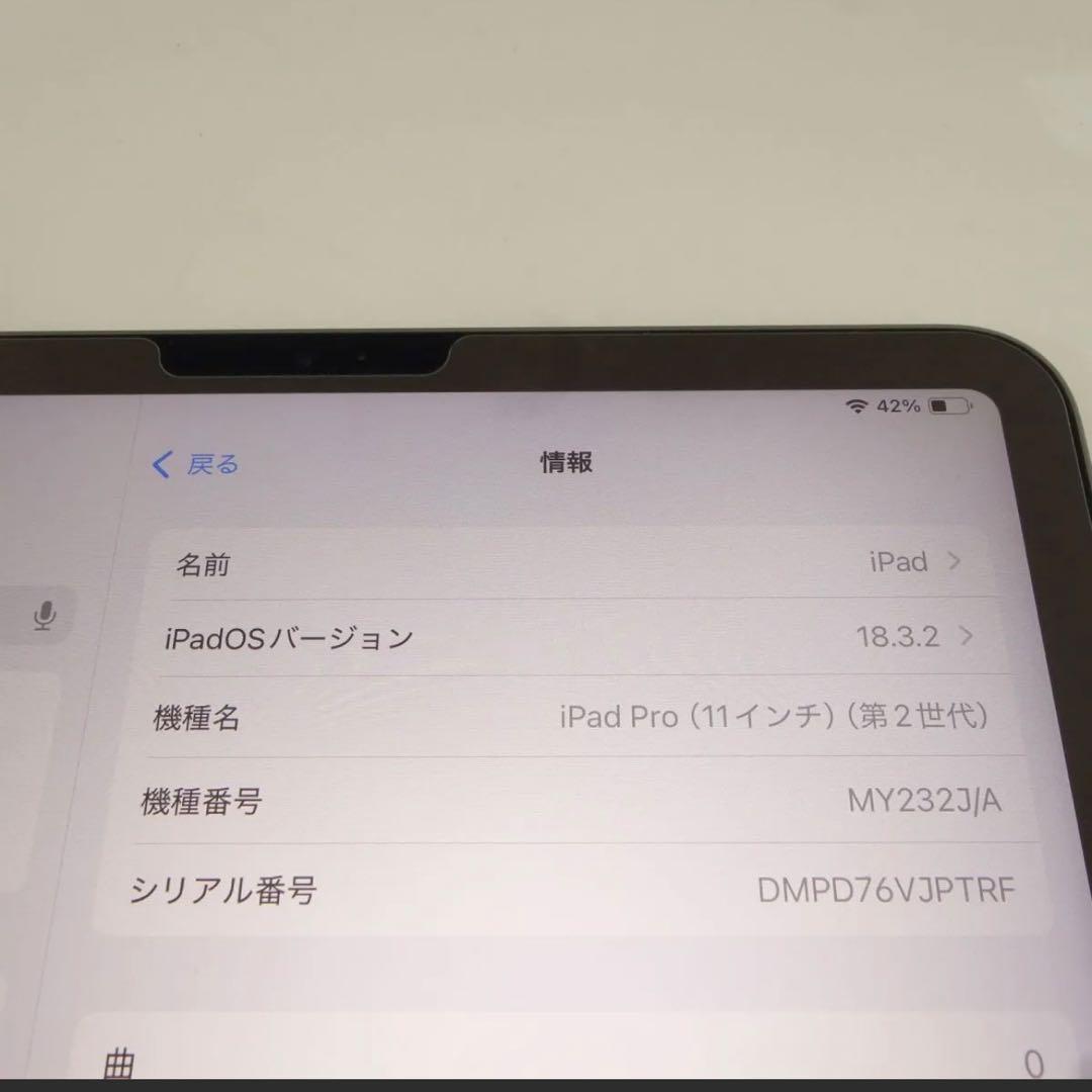 iPad Pro 11 第2世代 (バッテリー劣化無し) 128GB
