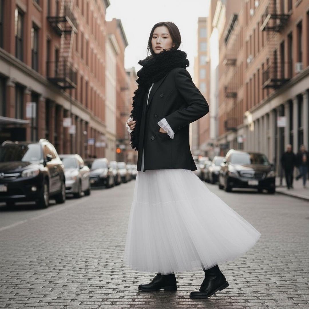 未使用級★AKIRANAKA ウール テーラードジャケット ダブルジャケット