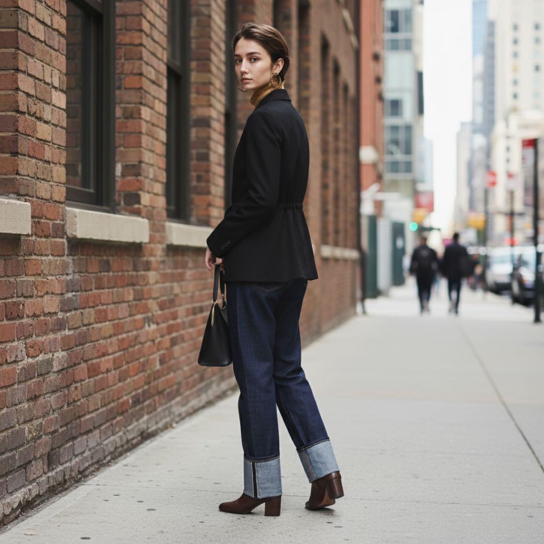 未使用級★AKIRANAKA ウール テーラードジャケット ダブルジャケット