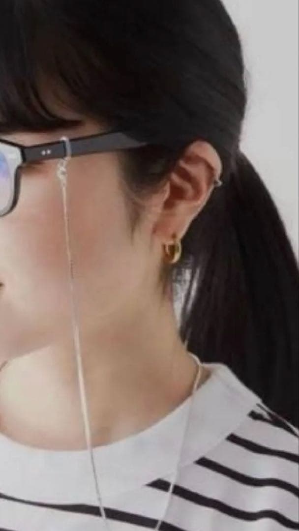 美品【HANDLY】メガネチェーン （シルバー925・プラチナメッキ）