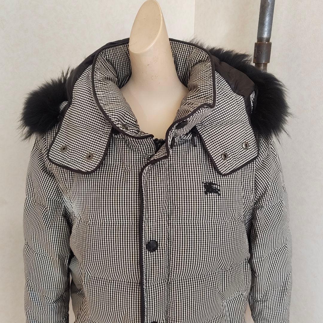 バーバリーブラックレーベル　ダウンジャケット/ベスト　フード着脱可 M