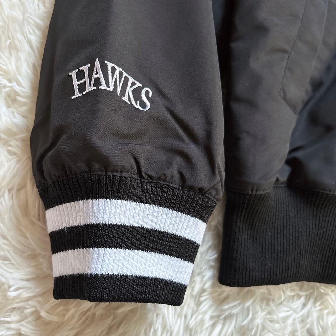 美品福岡ソフトバンクホークススタジャンマジェスティックサイズ Lジャンパー