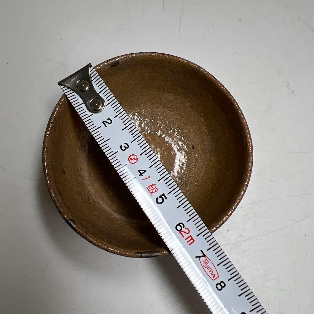 江戸初期　古唐津ぐい呑　口径約6.7㎝　東Y8-0113③