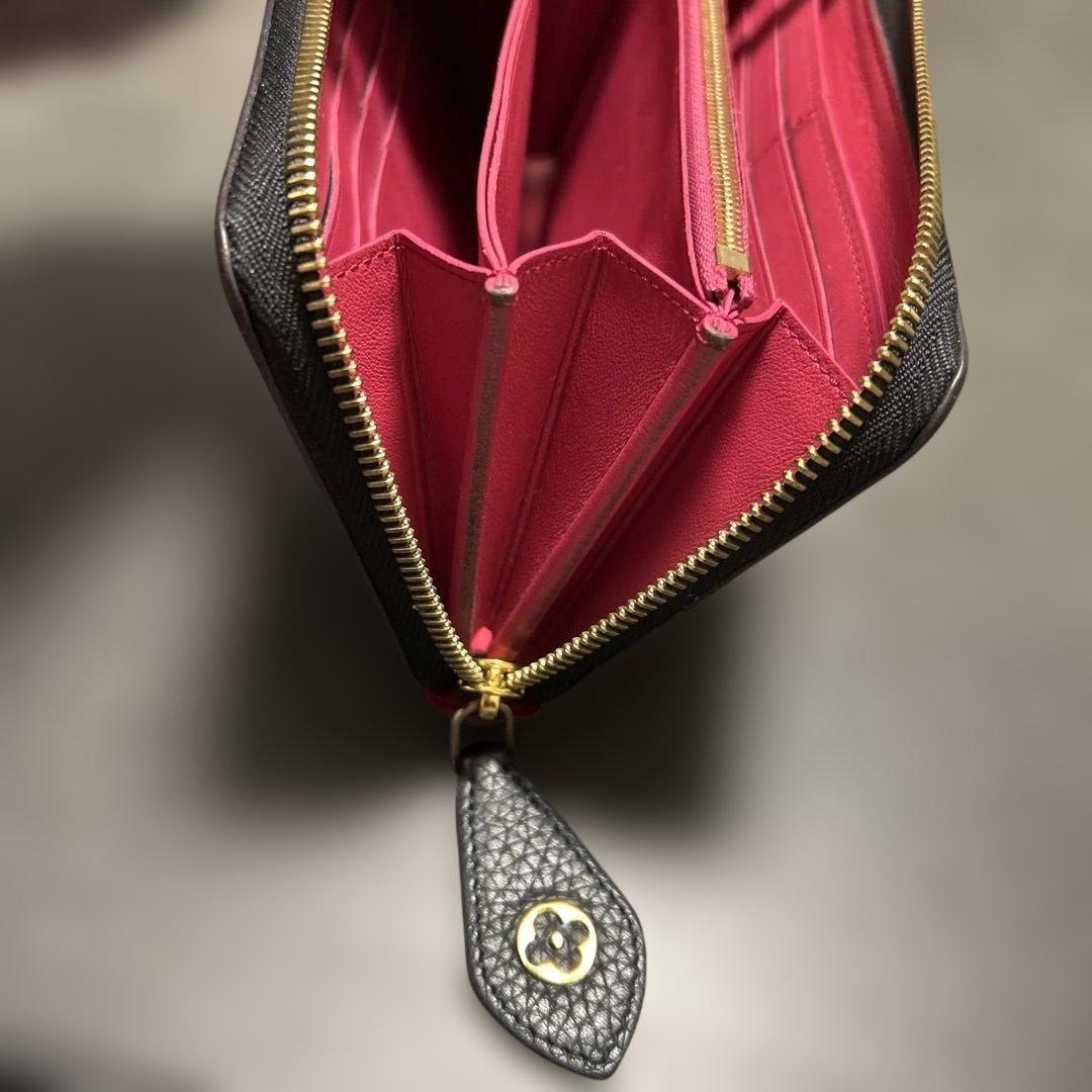 [アフォーダンス] Louis Vuitton 長財布 ブラック/ピンク