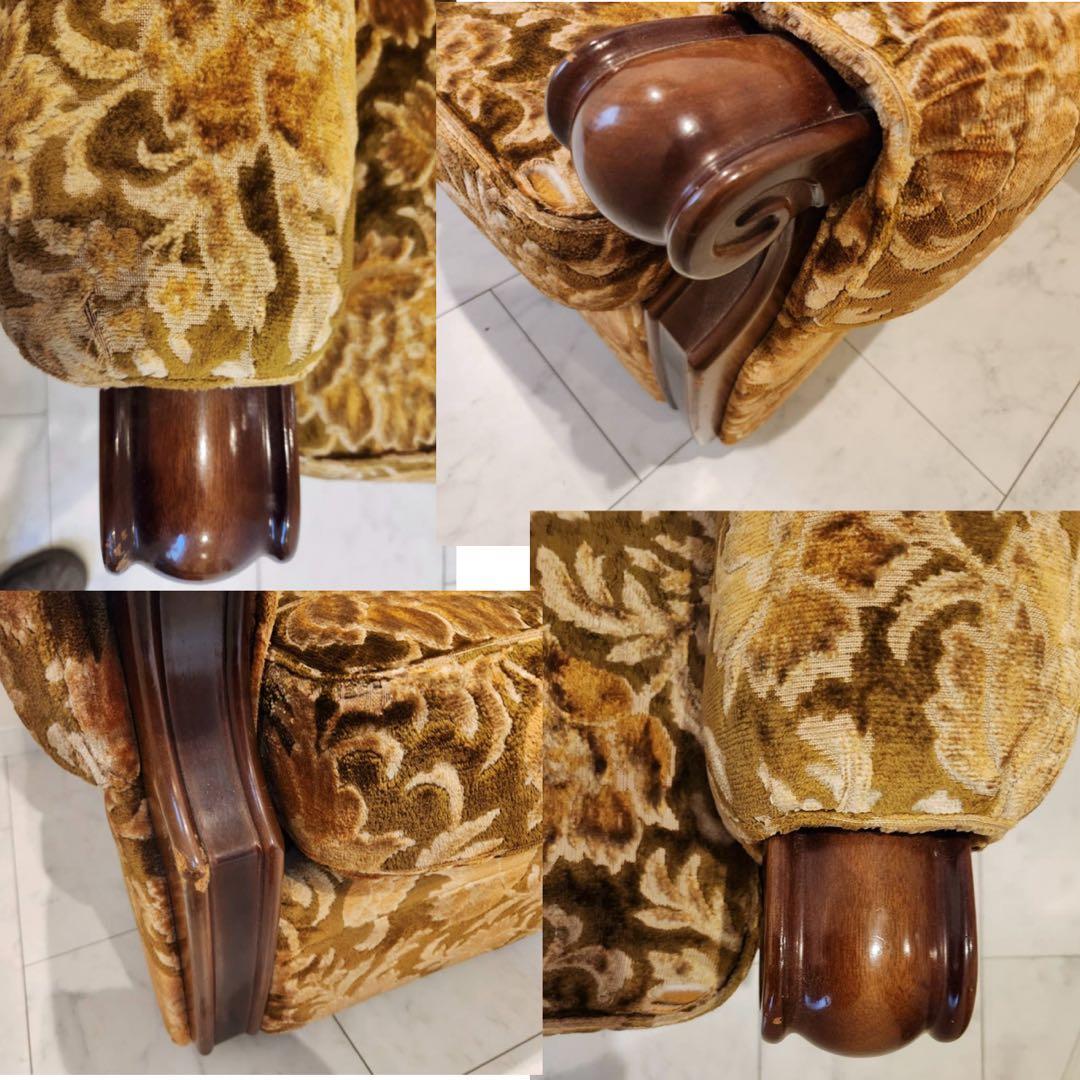 オールドカリモク　old karimoku 金華山　アンティーク3人掛けソファ