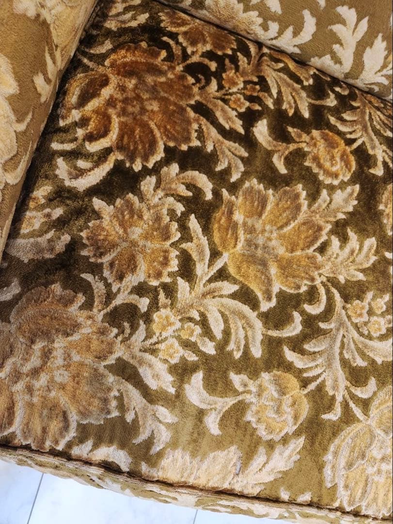 オールドカリモク　old karimoku 金華山　アンティーク3人掛けソファ