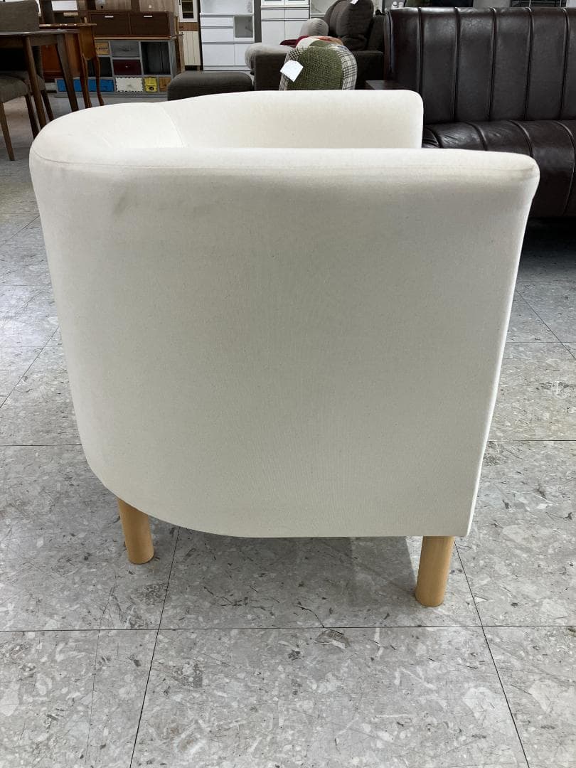 IKEA 1人掛けソファ SOLSTA OLARP ホワイト