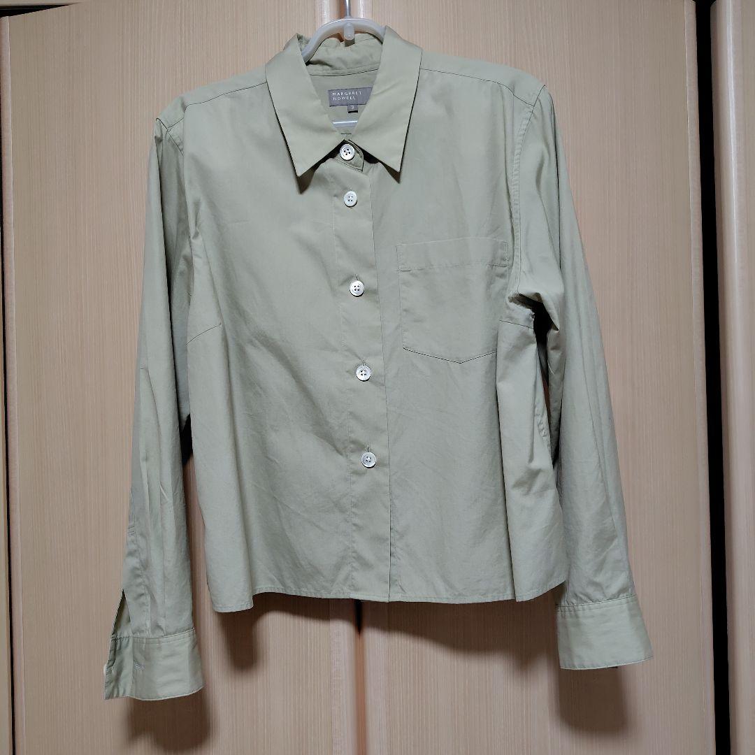 MARGARET HOWELL 長袖シャツ ライトグリーン