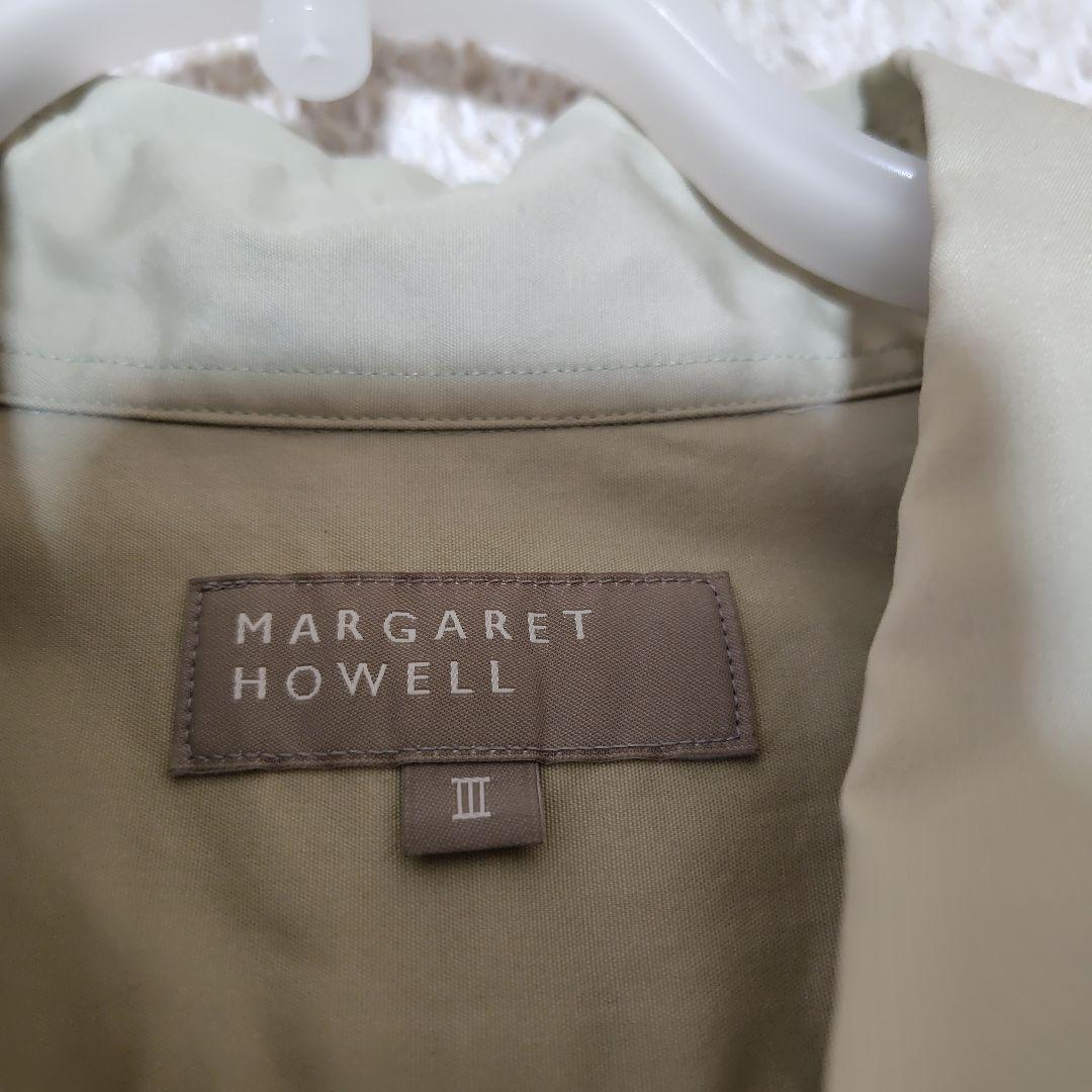 MARGARET HOWELL 長袖シャツ ライトグリーン