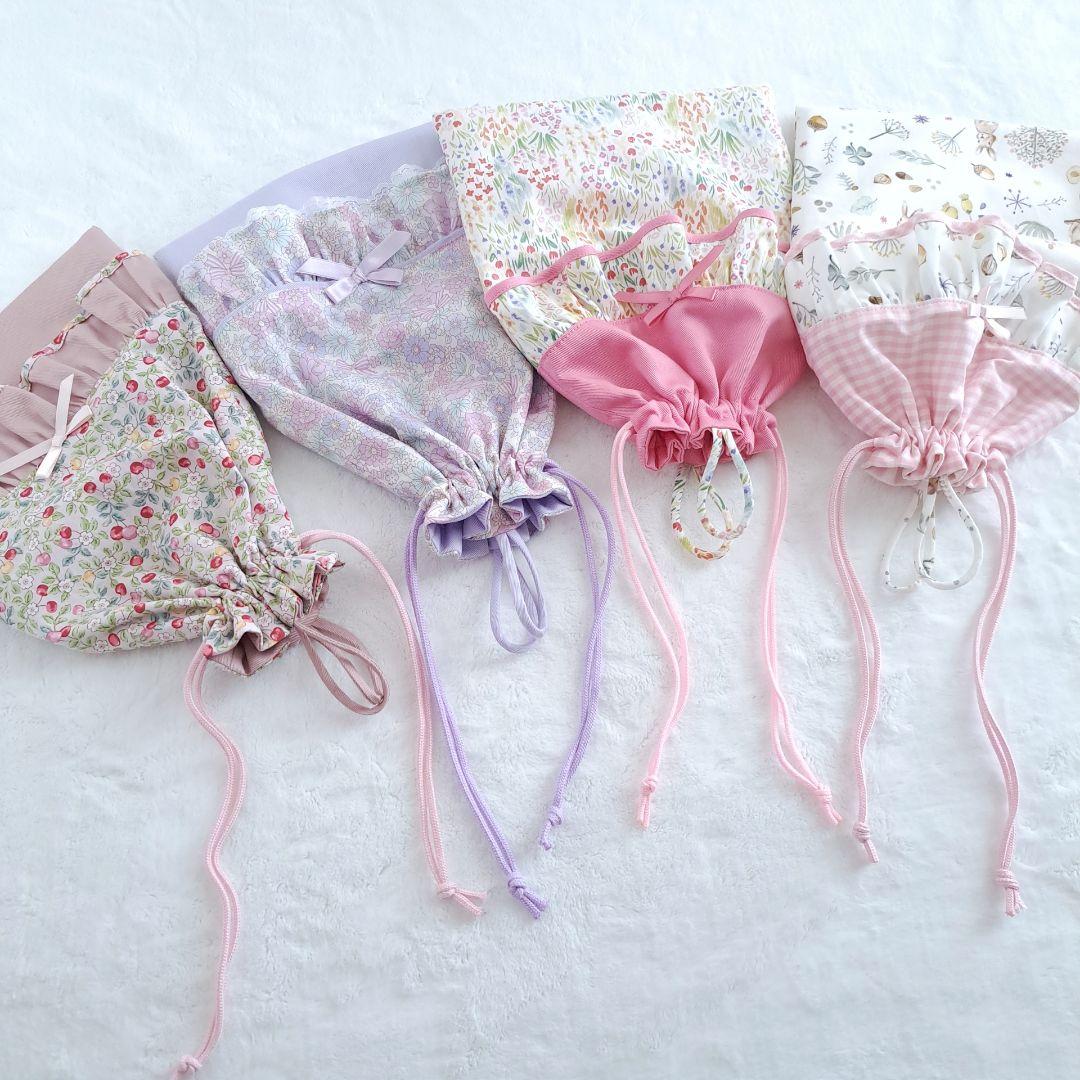 MR オーダー ハンドメイド 給食袋 ランチョンマット 巾着 通学グッズ