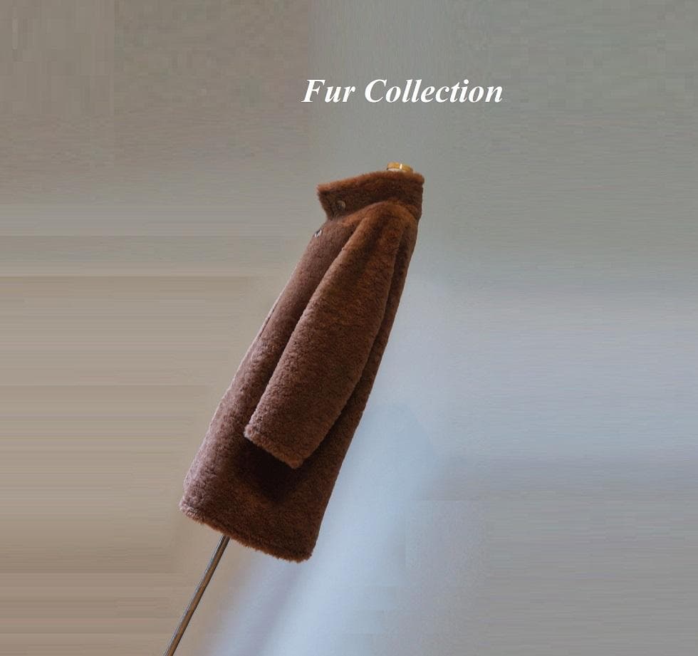 英国調☆ダブルボタン2WAY コートリバーシブル新品　寒さ対策ボアコートブラウン