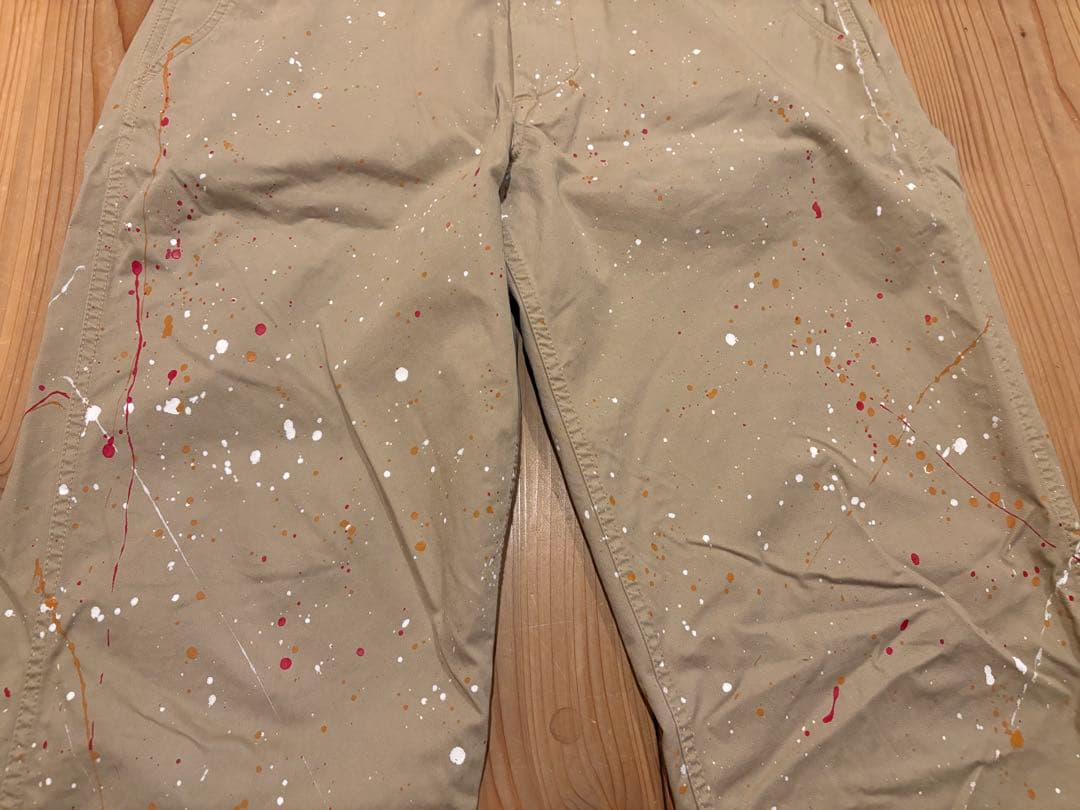 【美品】MASTER&CO. マスターアンドコー チノ ペンキ加工　ベージュ