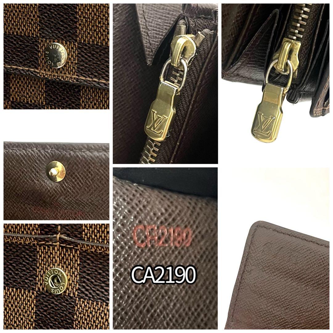 ポルトフォイユサラ ダミエ ルイヴィトン LOUIS VUITTON 長財布