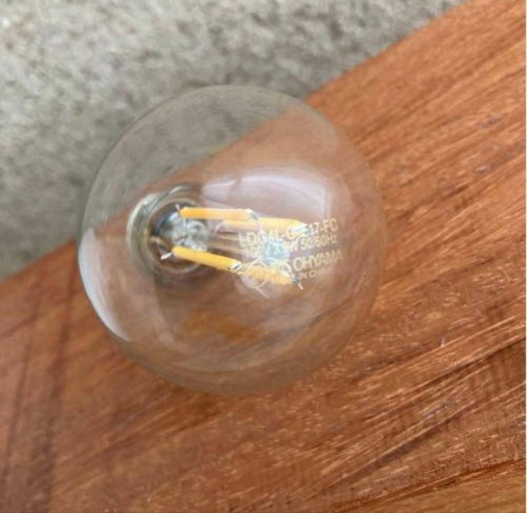 mo様　flame / baba glass (white)