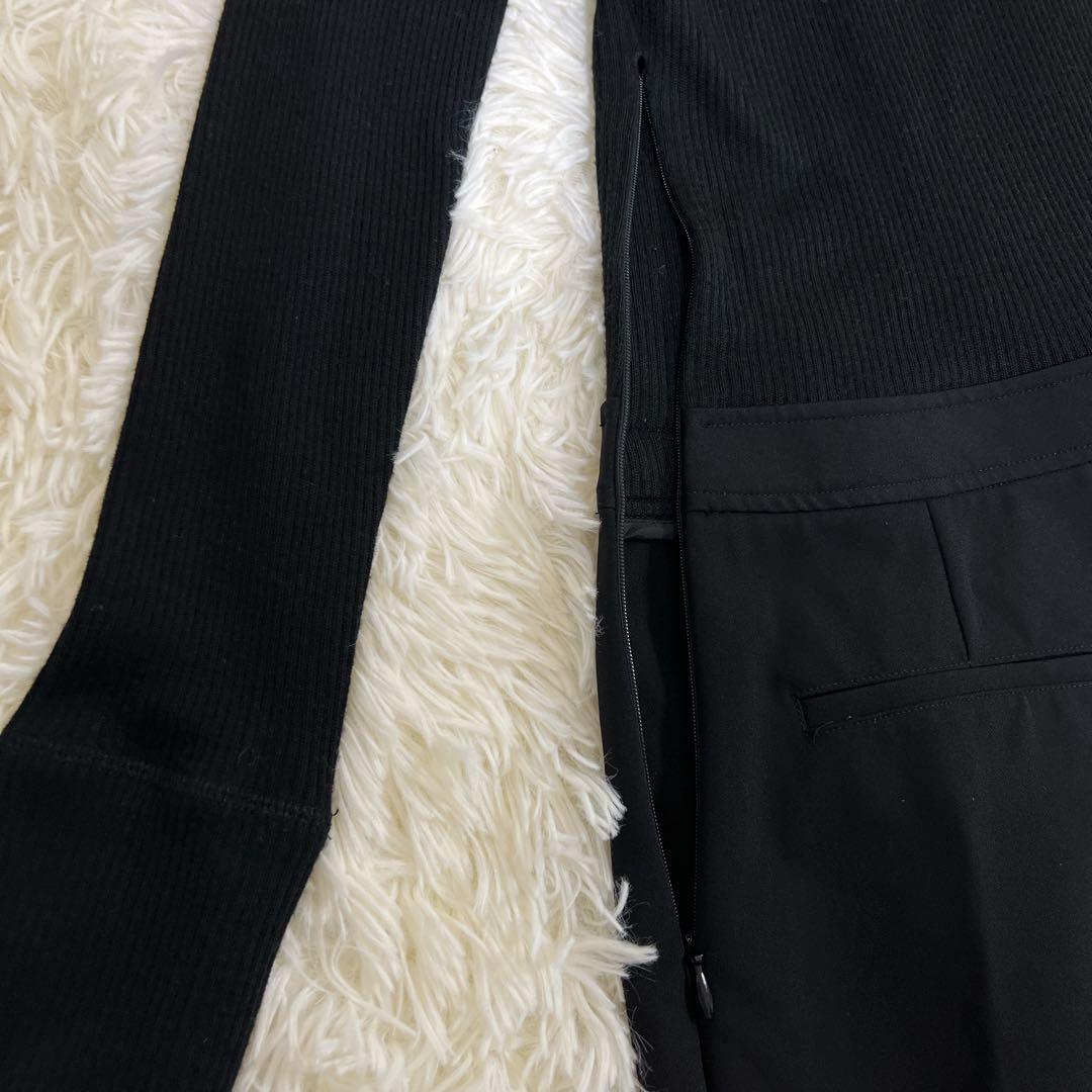 新品タグ付き✨Theory リブニットドッキングミニドレス　ブラック