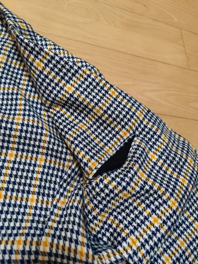 LARDINI　ラルディーニ リネンコットン チェックジャケット48