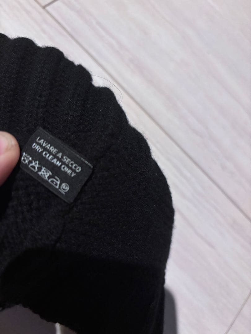 GUCCI グッチ　ビーニー　ニットキャップ　gg 金具　ブラック