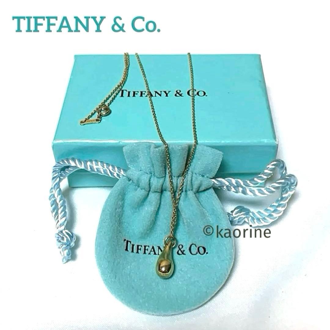 ティファニー K18 ゴールド エルサ・ペレッティ ティアドロップ ネックレス