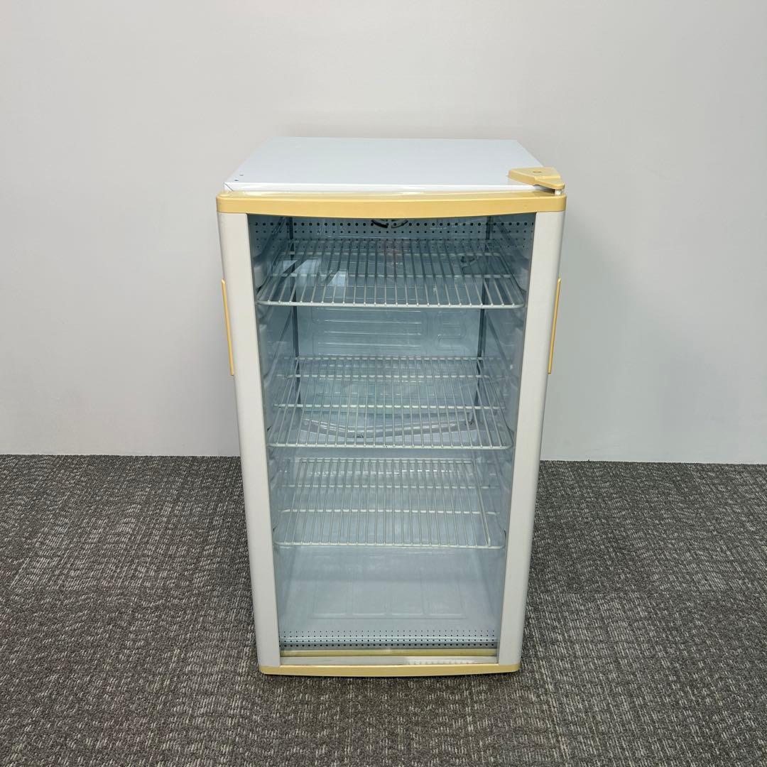 2 業務用 冷蔵ショーケース オフィスコンビニ XW-105 左右開き 小型