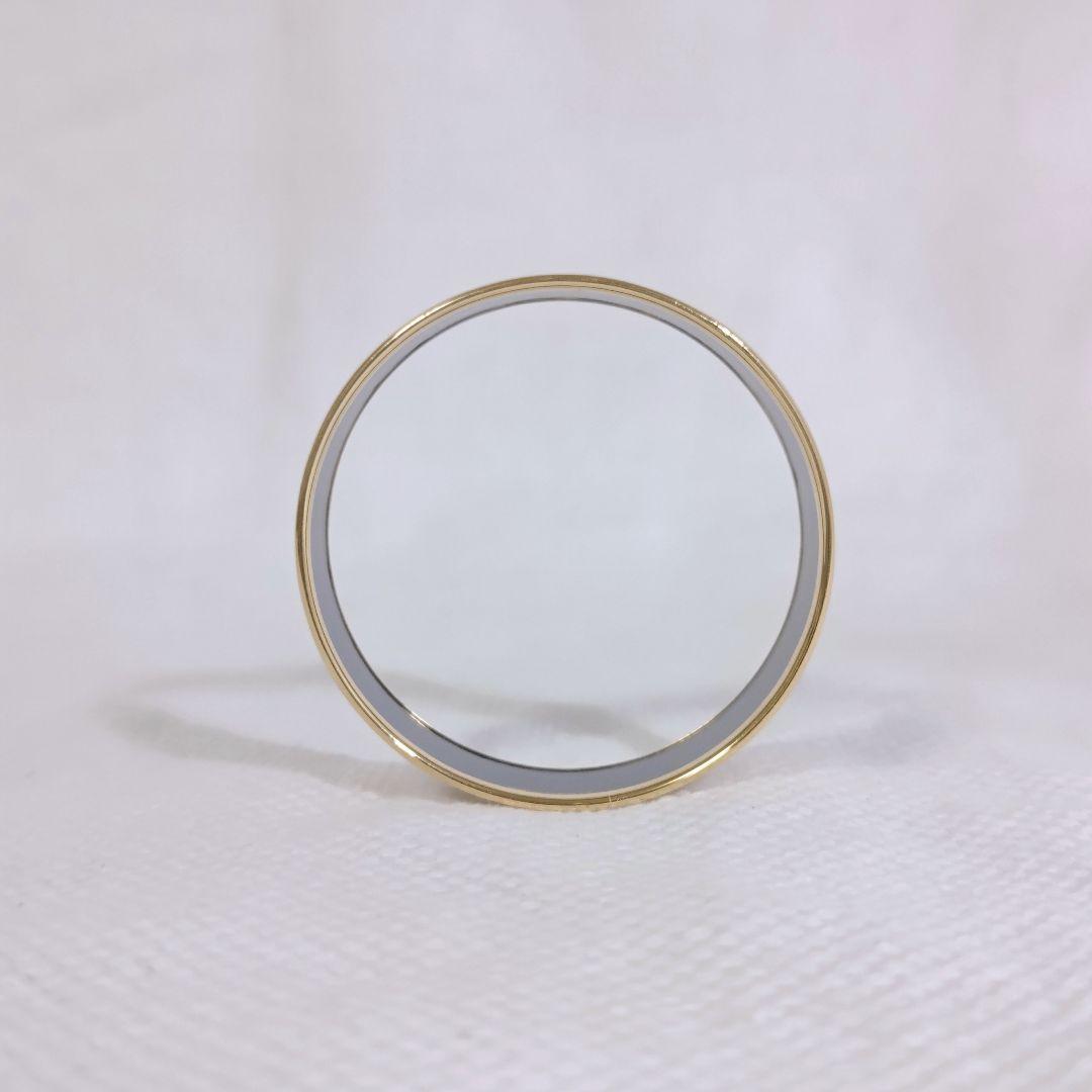 エルメスHERMESエマイユGM七宝焼バングルブレスレット白ホワイト金ゴールド