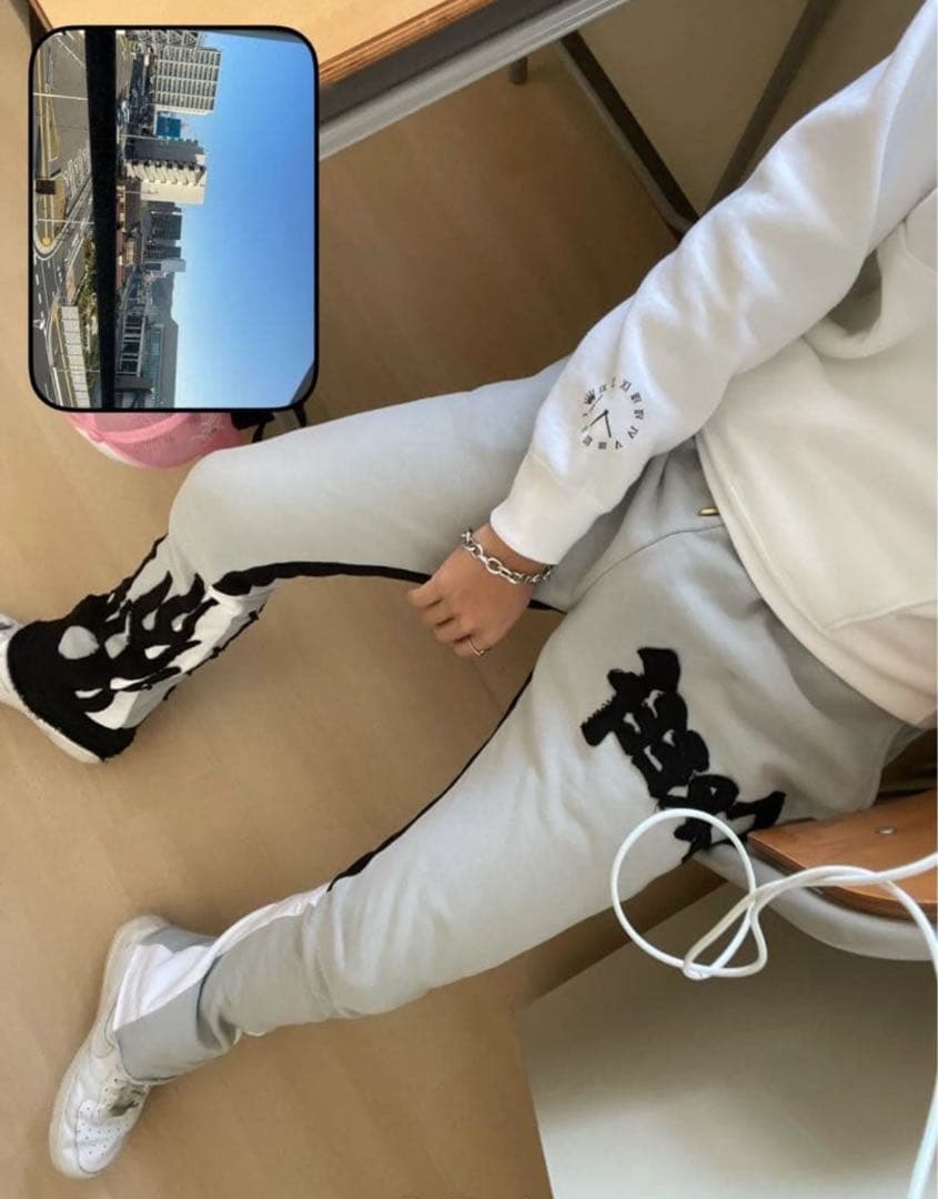 creef グレー フレアパンツ