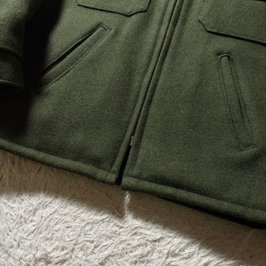 【米国製】schott ウールコート　グリーン　刺繍　ロゴ　720J 40