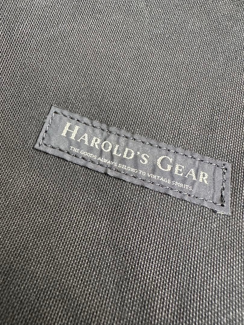 90s\"harolds gear\"leather×canvas drum bag