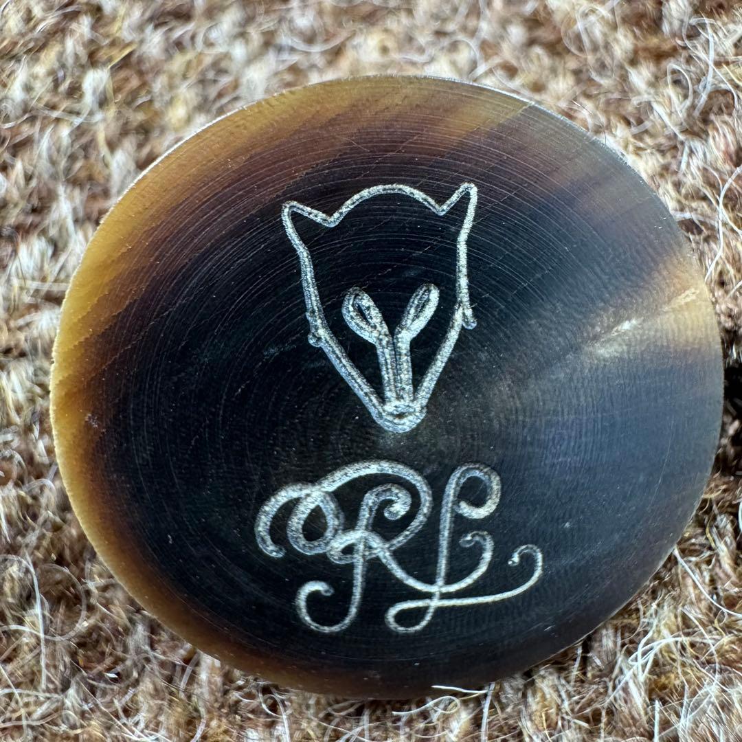 ラルフローレン ウール アルパカ テーラードジャケット レザー襟 ヘリンボーン