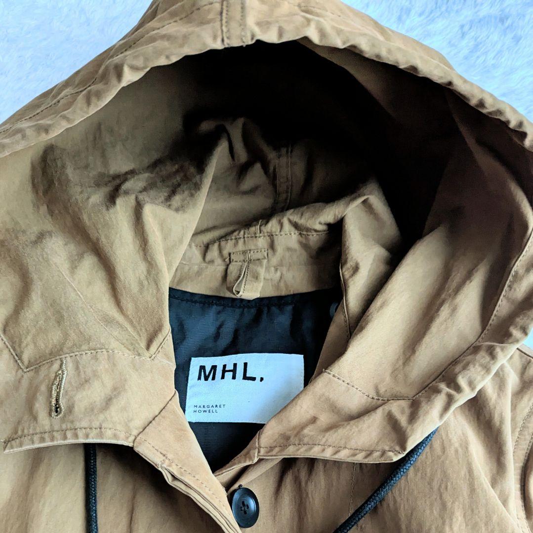 MHL. 中綿ライナー フード付き 2way モッズコート アウター 茶 S