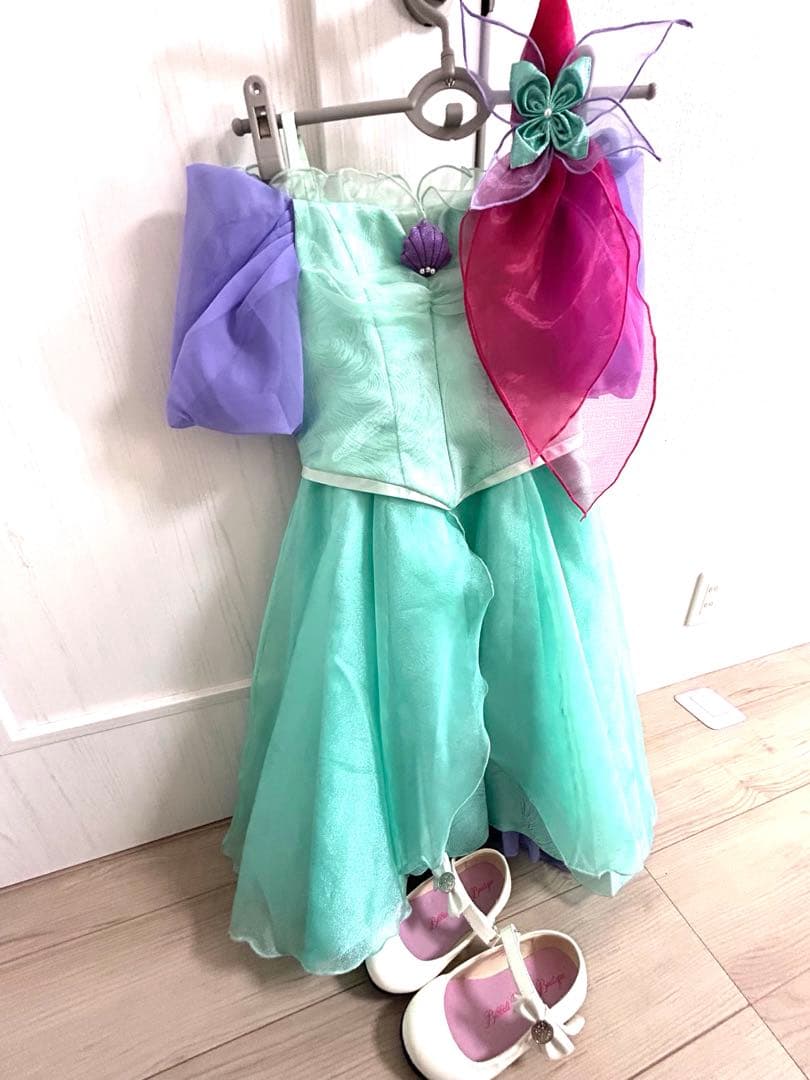 ビビディバビディブティック　アリエルドレス120 シューズ20㎝