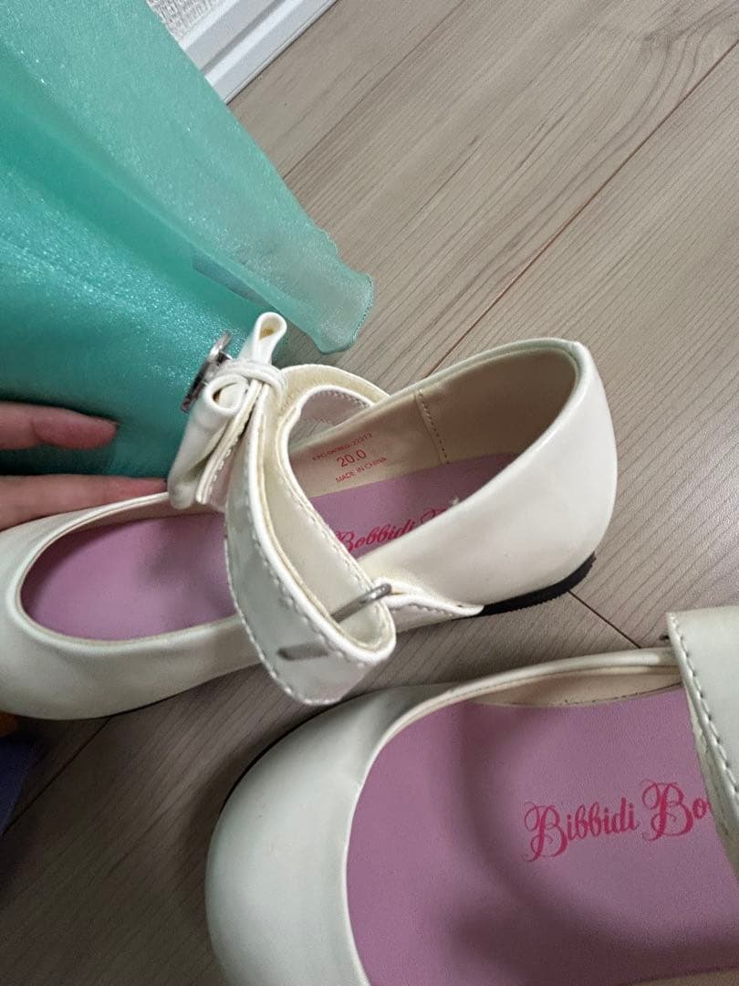 ビビディバビディブティック　アリエルドレス120 シューズ20㎝