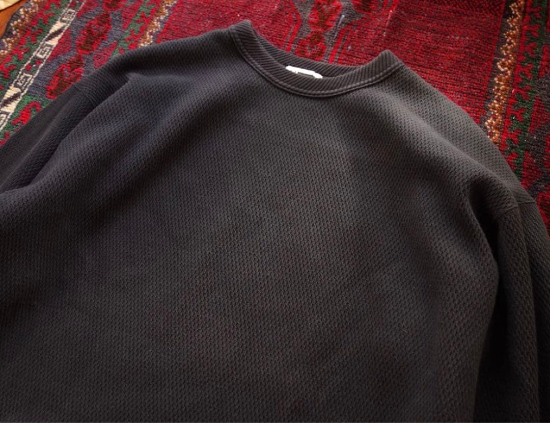 H beauty&youth ヘビーウェイト サーマルカットソー L ネイビー