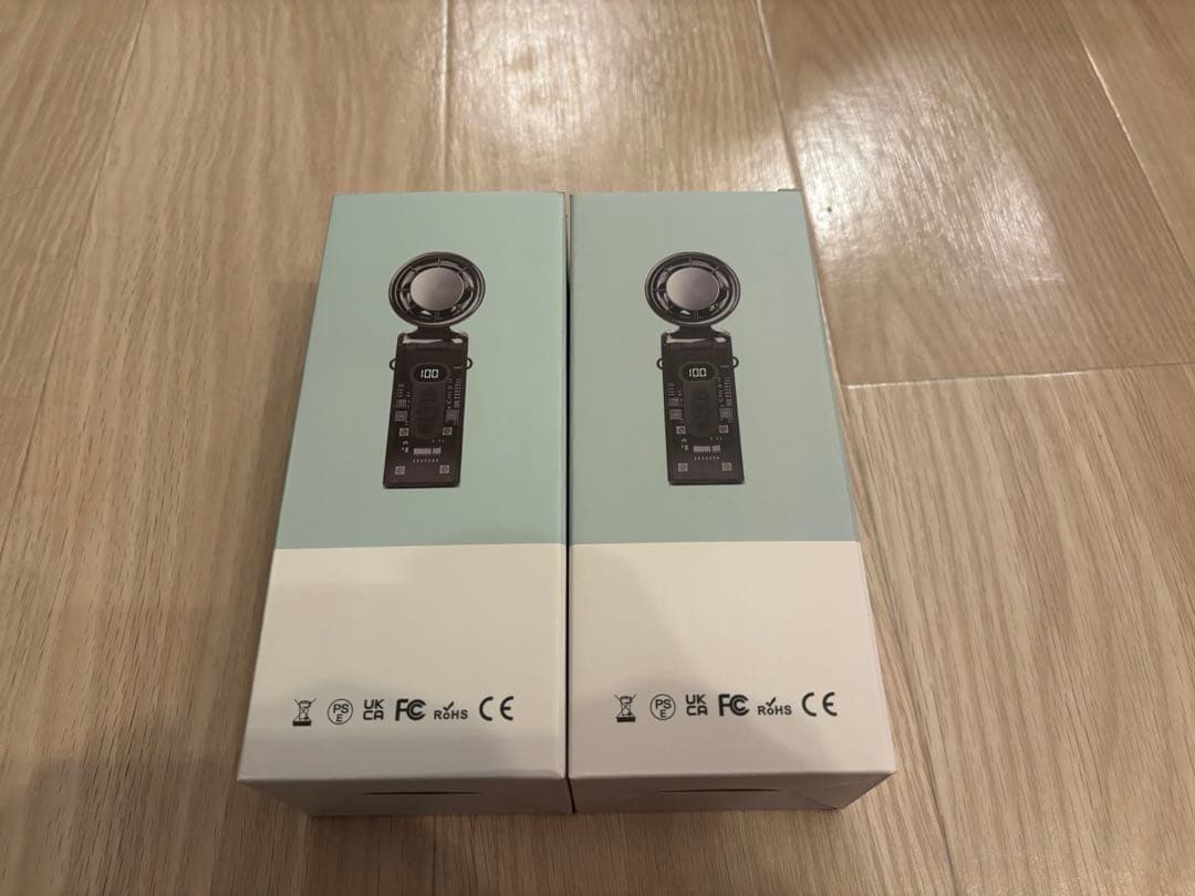 【2個セット】ハンディファン　fan fan gahga 白　黒