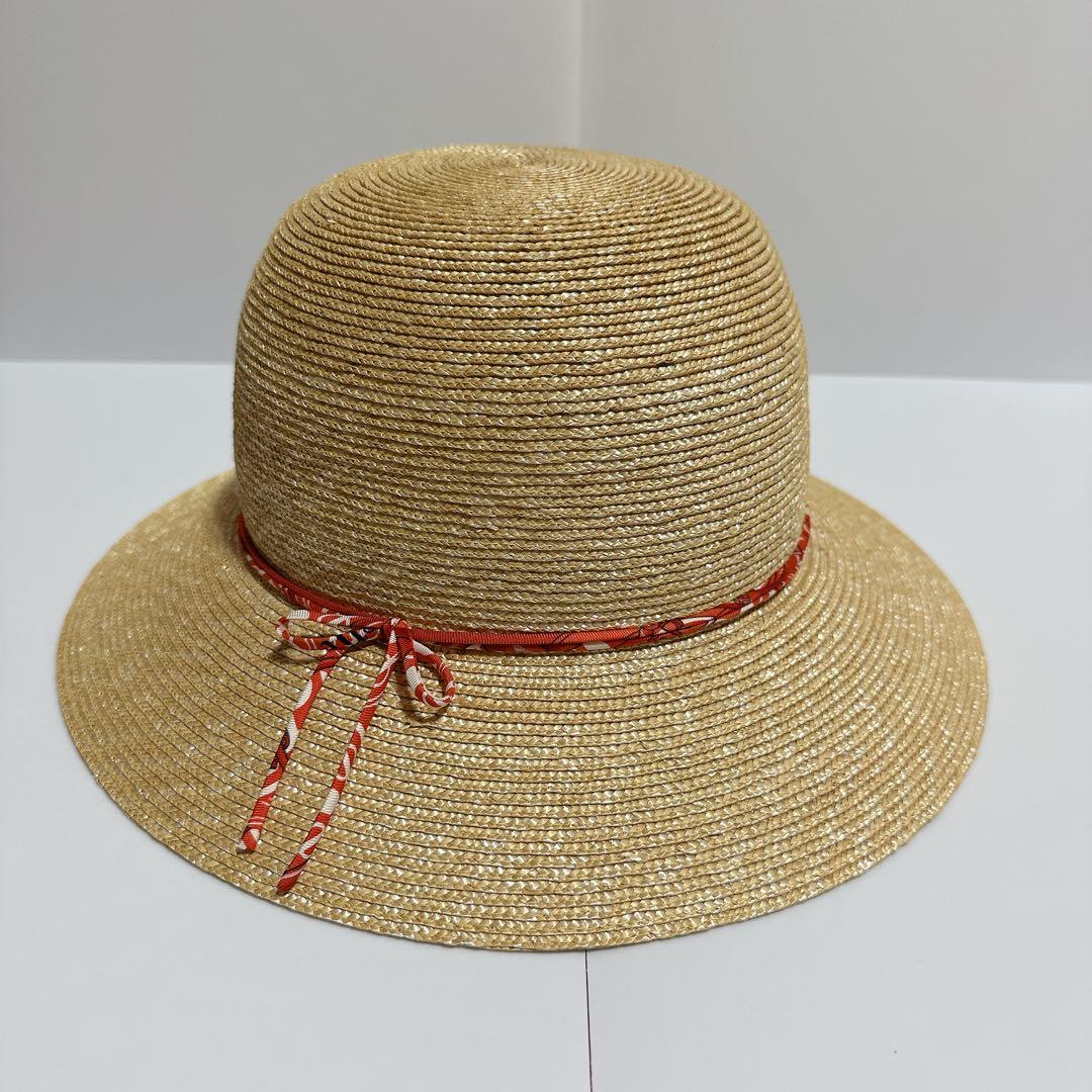 HERMES 麦わら帽子 ペーパーハット 60cm