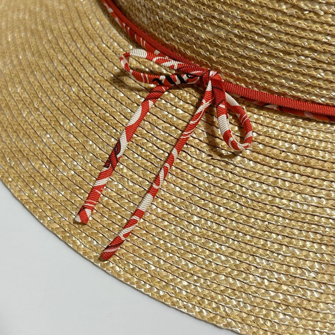 HERMES 麦わら帽子 ペーパーハット 60cm