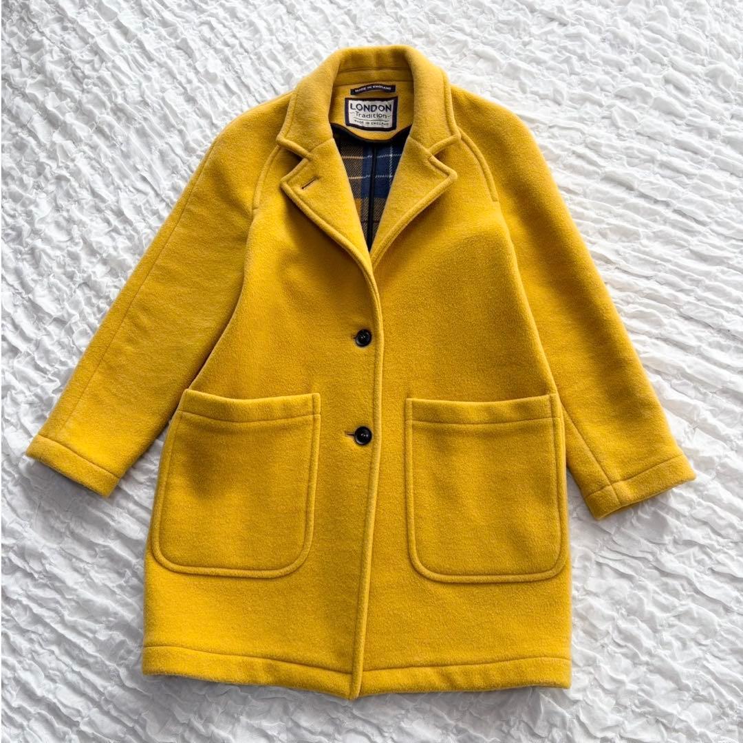 【美品】 ロンドントラディション ウールコート ステンカラーコート
