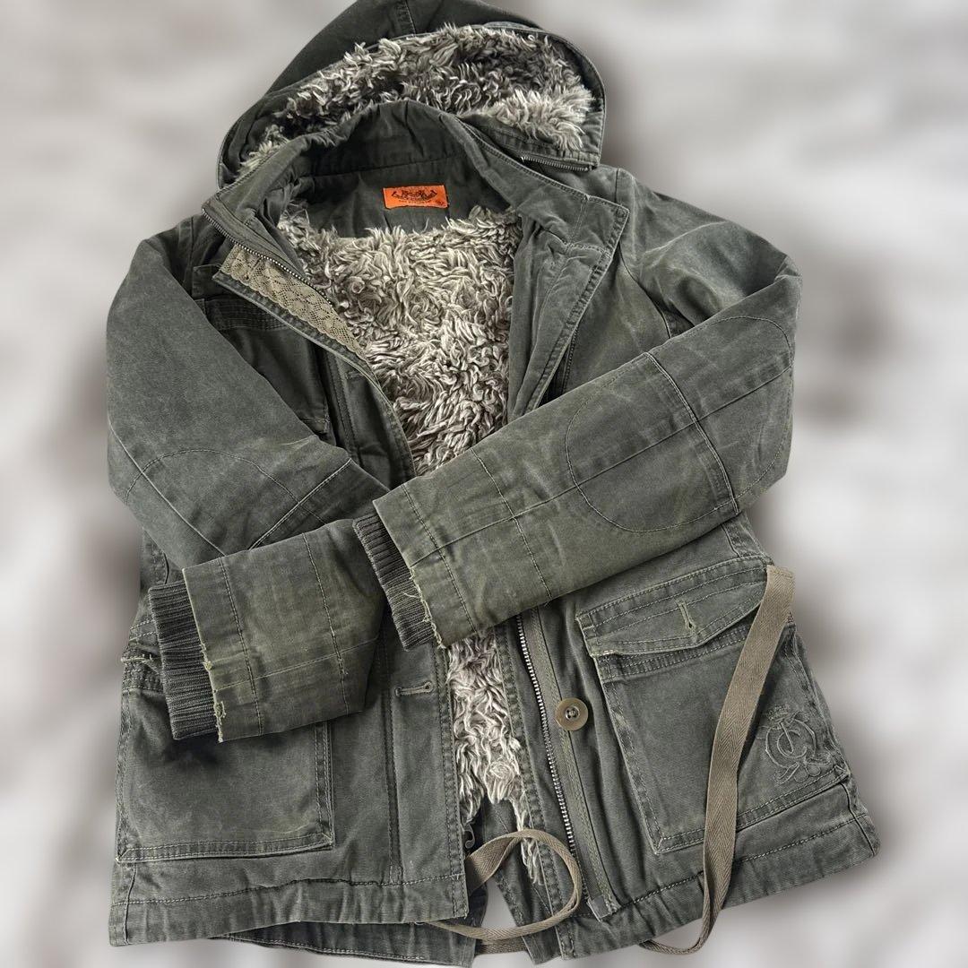 JUICY COUTURE フリースモッズコート S