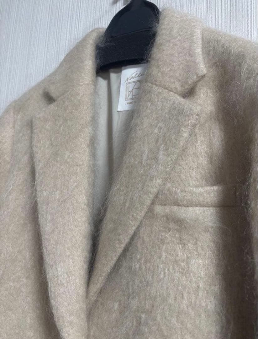 【タグ付】【NOBLE×L'AUBE BLANC】モヘアMIXシャギージャケット