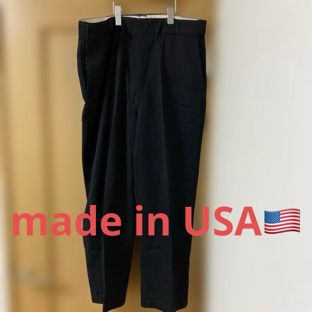 アメリカ製❗️Dickies 874 ブラック ワイドパンツ