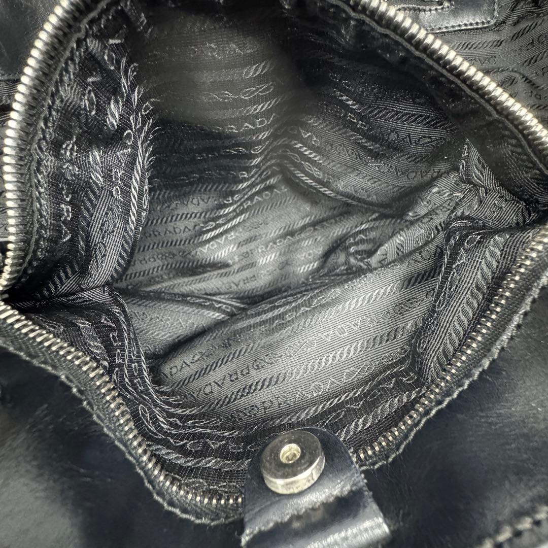 美品✨ PRADA プラダ ハンドバッグ 肩掛け ブラック ビジネスバッグ