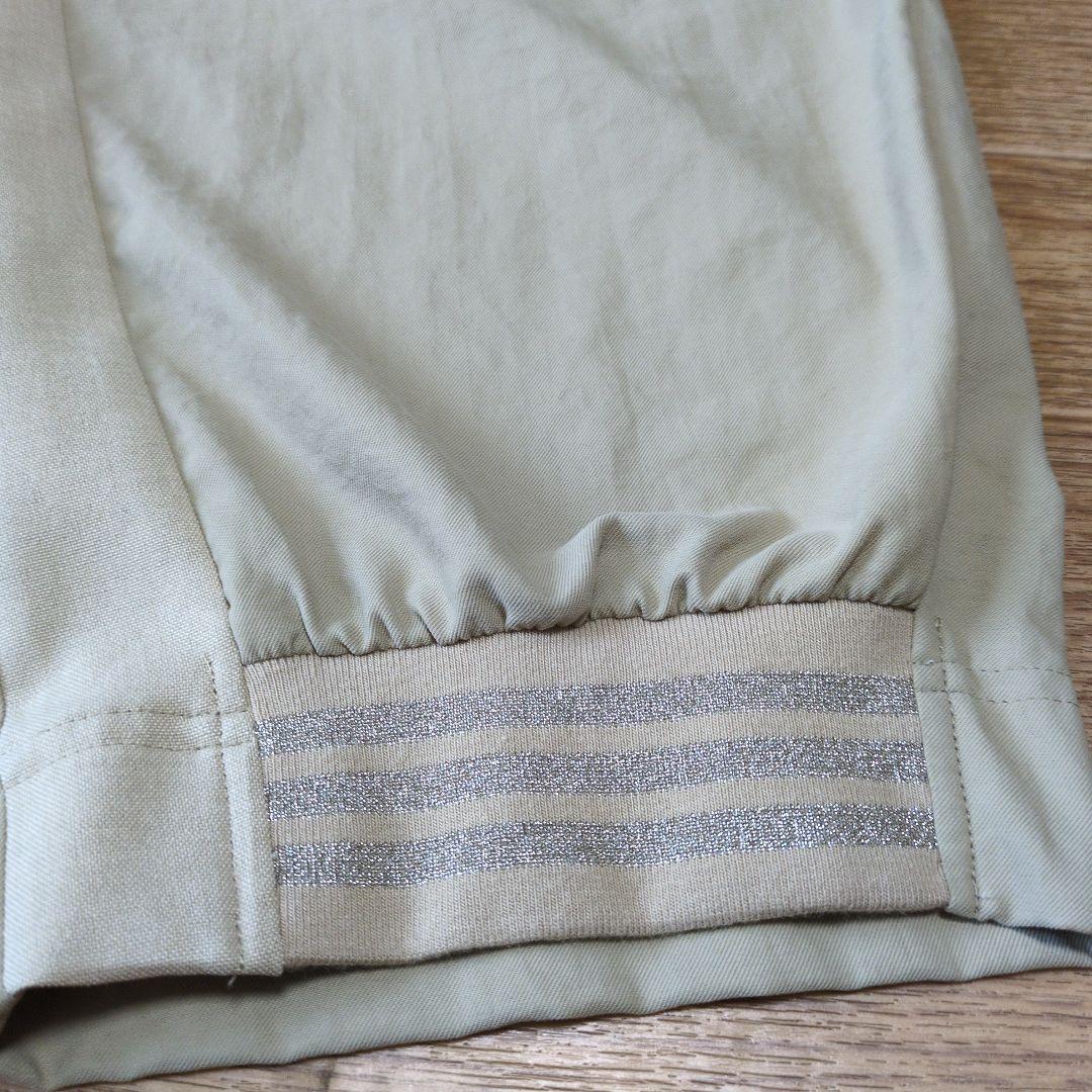 オレボレブラ♥️ぶたさんゴールドラメビジュ涼感ベージュサルエルパンツ