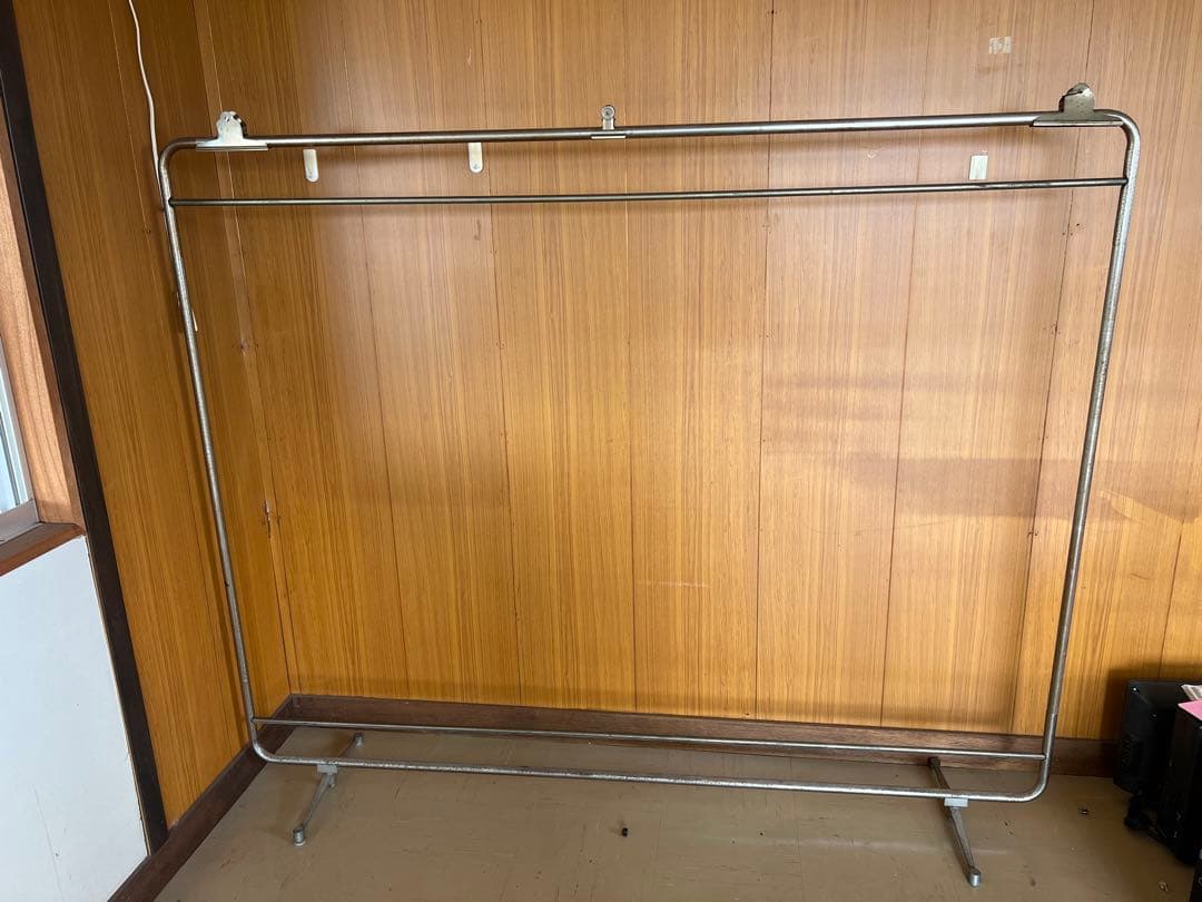【O-1371】 ハンガーラック 大型 アパレル 古着屋 フリマ 昭和レトロ