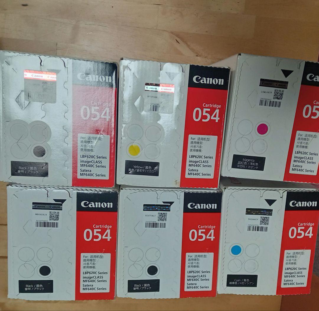 Canon 054 トナーカートリッジ　６個