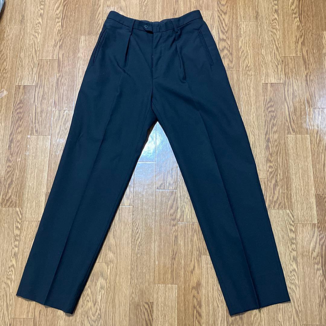 90s agnès b. HOMME ウールスラックスブラック フランス製 40