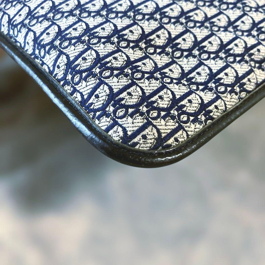 クリスチャンディオール トロッター クラッチバッグ セカンドバッグ ネイビー