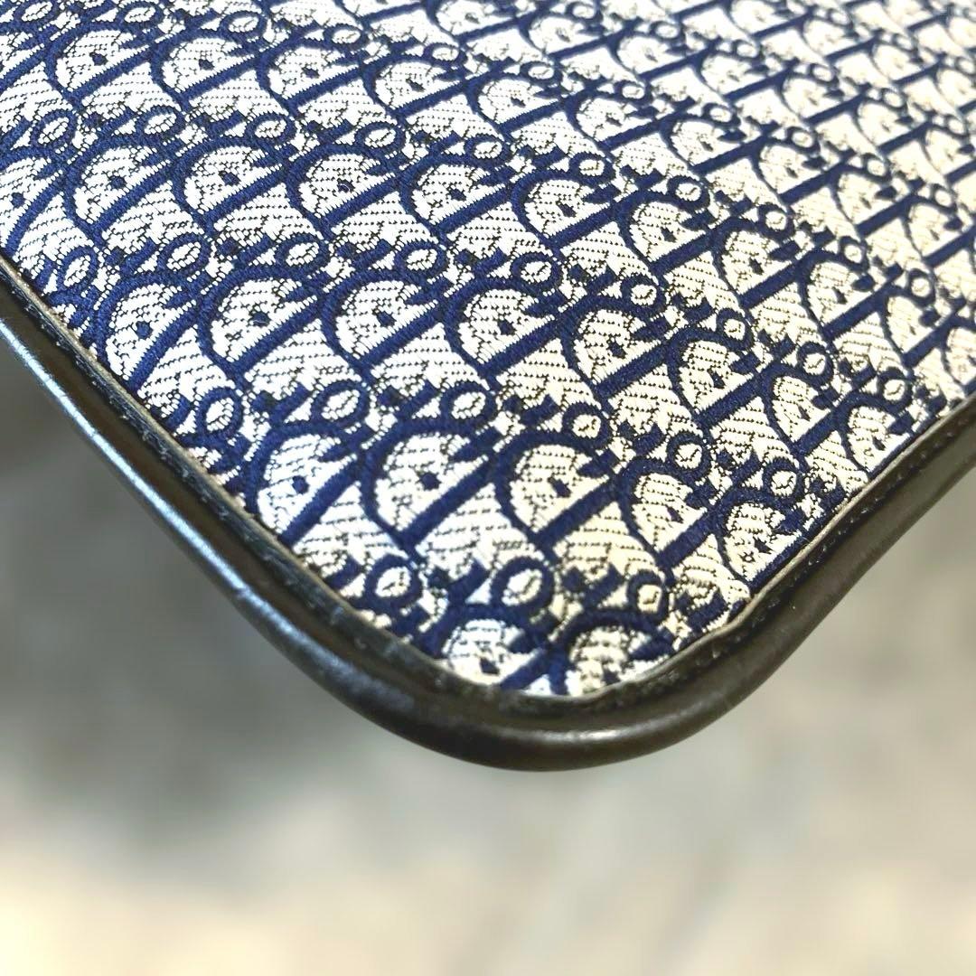 クリスチャンディオール トロッター クラッチバッグ セカンドバッグ ネイビー