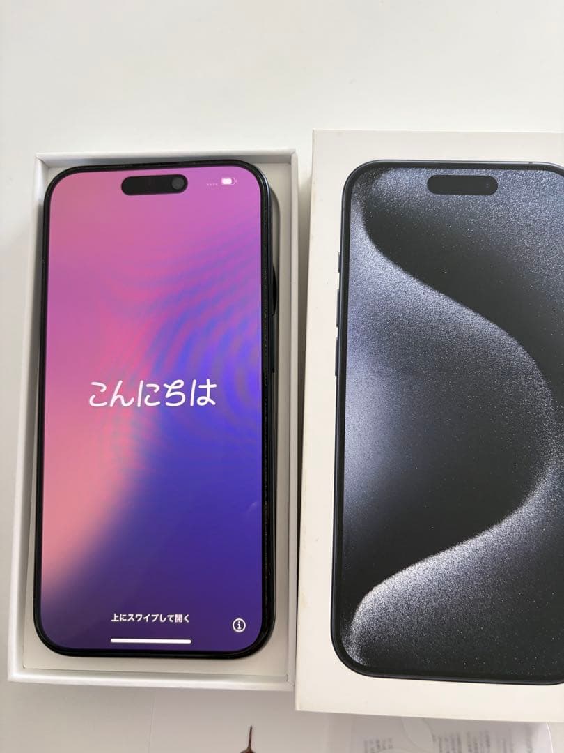 iPhone15pro 128GB ブルーチタニウム