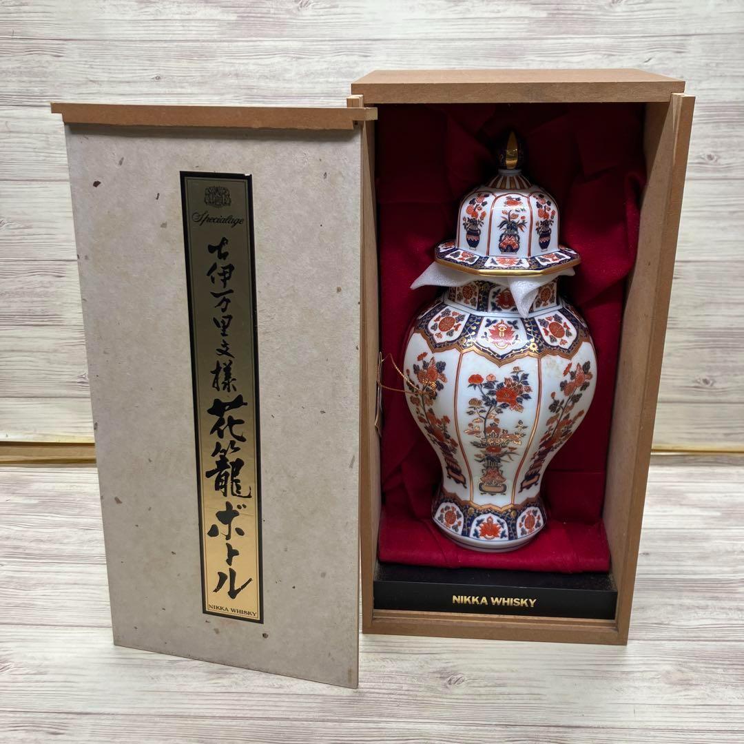 ◆未開栓 ウイスキー ニッカ スペシャルエイジ 古伊万里文様 花籠ボトル