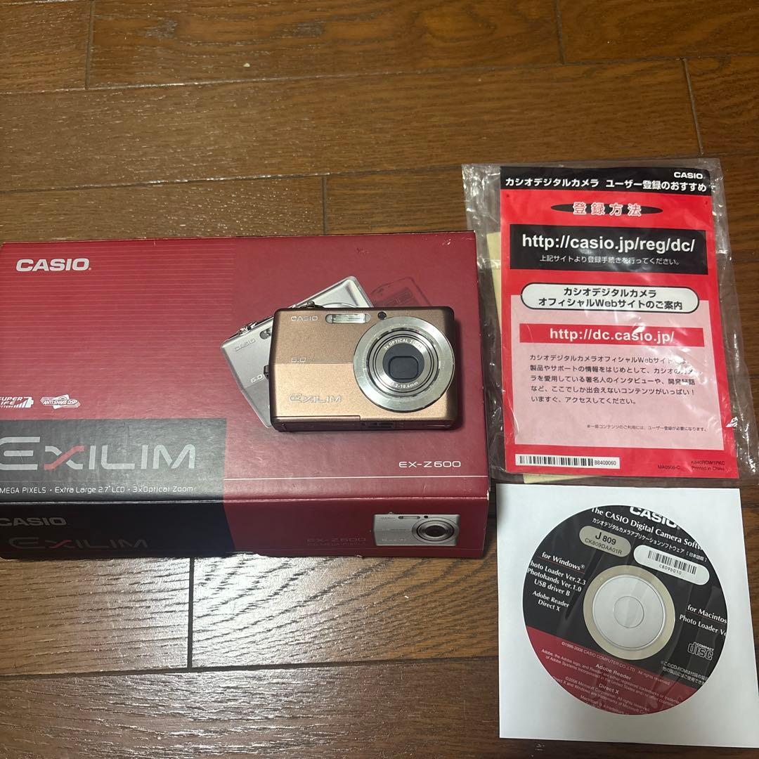 CASIO デジタルカメラ EXILIM ZOOM EX-Z600 ブラウン