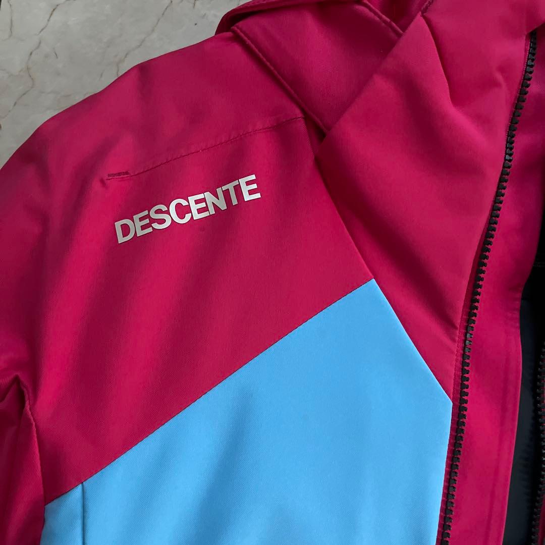 DESCENTE スキーウェアセット 赤/青ユニセックスssサイズ